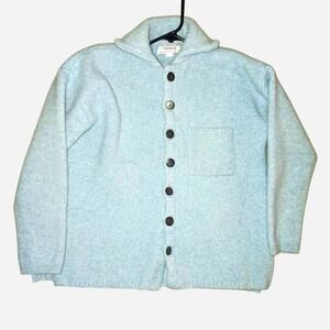 Indigenous design baby blue cardigan